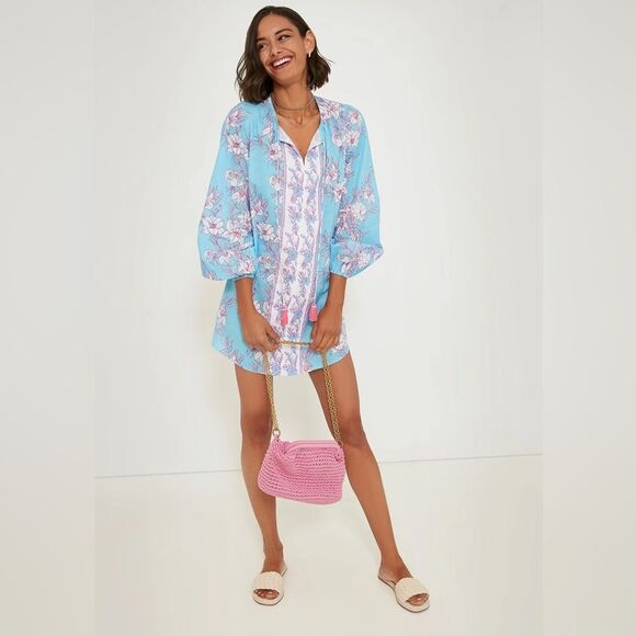 Tuckernuck CELINA MOON Multi Clover Tunic Dress in Multi L NWOT - Picture 1 of 13